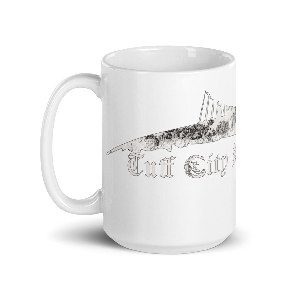 Tuff City Tuna White glossy mug