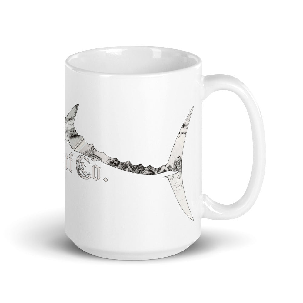 Tuff City Tuna White glossy mug