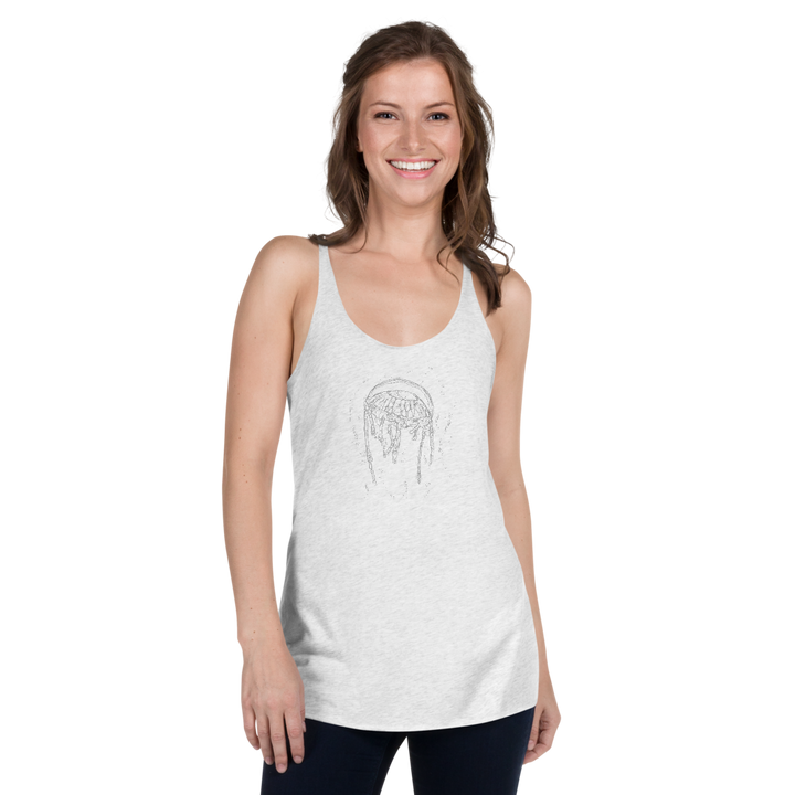 White Jellyfish Women's Racerback Tank